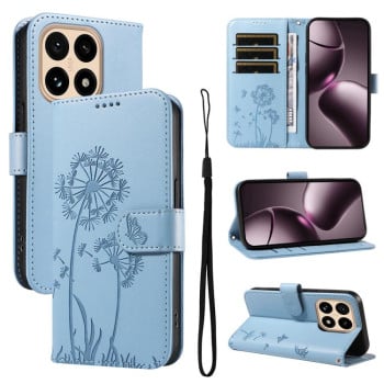 Чехол-книжка Dandelion Embossed Pattern Flip Leather на Xiaomi 15T 5G - голубой