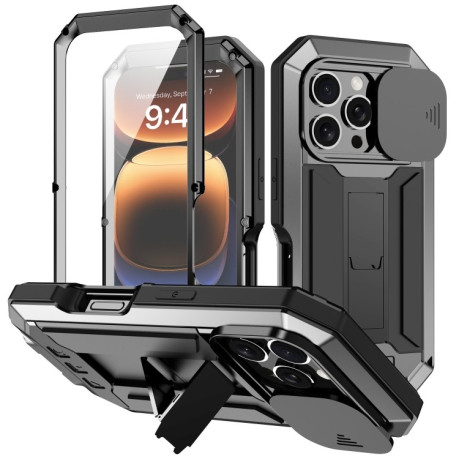 Протиударний чохол R-JUST Sliding для iPhone 16 Pro Max - чорний