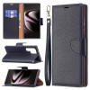 Чохол-книжка Litchi Texture Pure Color Samsung Galaxy S22 Ultra 5G - чорний
