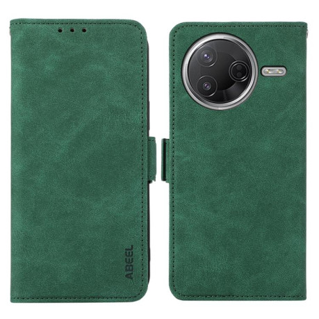 Чехол-книжка ABEEL Frosted Magnetic RFID Leather на Xiaomi Poco F7 Pro / F7 Ultra Global - зеленый