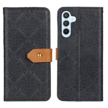 Чохол-книжка European Floral  для Samsung Galaxy A56 5G - чорний