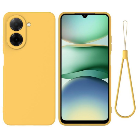 Силіконовий чохол Solid Color Liquid Silicone на Redmi A5 4G 171.7mm / Poco C71 - жовтий