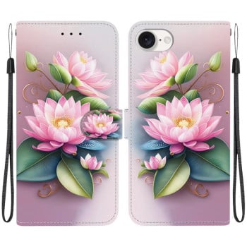 Чехол-книжка Colored Drawing Series на iPhone 17e/16e - Lotus