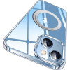 Противоударный чехол LK Crystal Clear MagSafe Magnetic для iPhone 15 - прозрачный