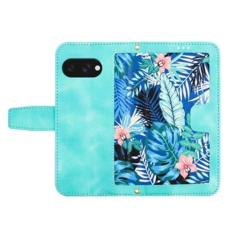 Чохол-книжка Floral Pattern Leather для Google Pixel 9a - зелений