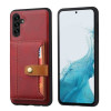Протиударний чохол Calfskin Color для Samsung Galaxy A55 5G - червоний