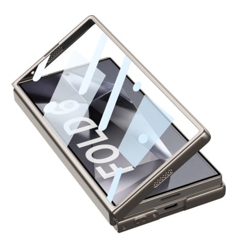 Противоударный чехол GKK Ultra-thin Sliding Window для Samsung Galaxy  Fold 6 - черный