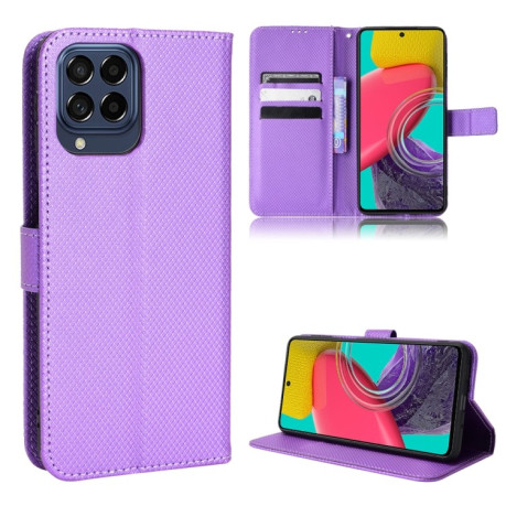 Чехол-книжка Diamond Texture для Samsung Galaxy M53 5G - фиолетовый
