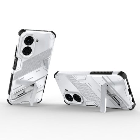 Противоударный чехол Punk Armor для Xiaomi Redmi A5 4G 171.1mm / Poco C71 5G - белый