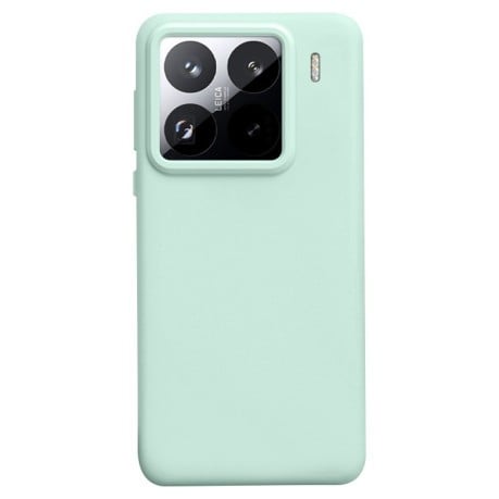 Силіконовий чохол Solid Color Liquid на Xiaomi 15 Pro - зелений