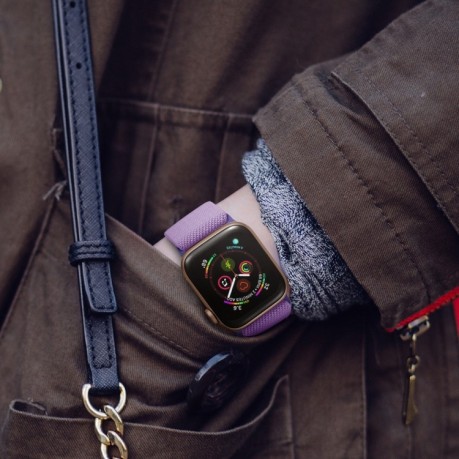 Ремешок Polyester Nylon для Apple Watch Ultra 49mm /45mm/44mm/42mm - фиолетовый