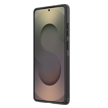 Чехол NILLKIN Super Frosted Shield Pro гибрид с матовым покрытием на Samsung Galaxy S26 Ultra 5G — прозрачный чёрный