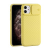 Чехол Sliding Camera на iPhone 12 Pro Max - желтый