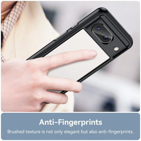 Противоударный чехол Colorful Acrylic Series для Google Pixel 8  - черный