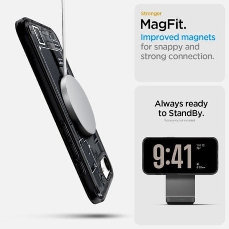 Оригинальный чехол Spigen Ultra Hybrid  Zero One Mag для iPhone 16e - Black