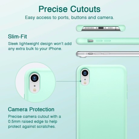 Силіконовий чохол ESR Yippee Series Silicone на iPhone XR-м'ятний зелений