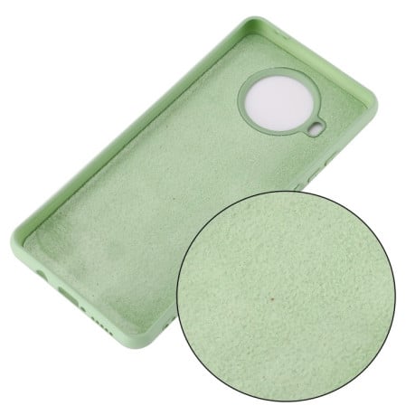 Силиконовый чехол Solid Color Liquid Silicone на Xiaomi Mi 10T Lite - зеленый