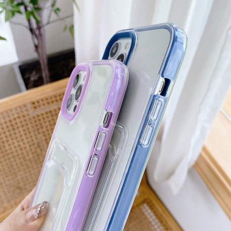 Противоударный чехол 360 Full Clear для iPhone 11 Pro Max - фиолетовый