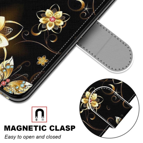 Чохол-книжка Coloured Drawing Cross Samsung Galaxy A53 5G - Gold Diamond Butterfly