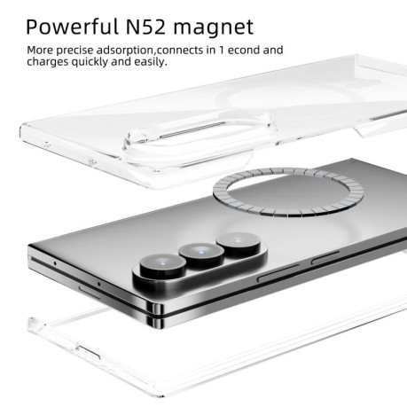 Чохол ABEEL MagSafe Magnetic Scratch-resistant на Samsung Galaxy Fold 7 - прозорий