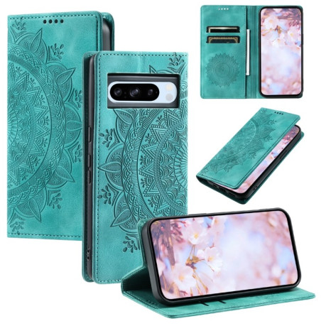 Чохол-книжка Totem Embossed Magnetic Leather для Google Pixel 8 Pro - зелений