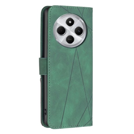 Чохол-книжка Rhombus Texture для Xiaomi Redmi 14C 4G/Poco C75/Redmi A4 5G - зелений