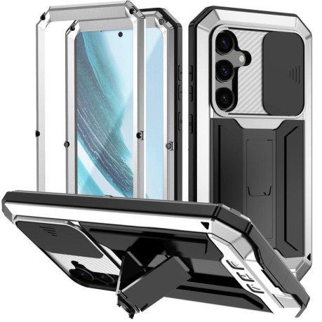 Протиударний чохол R-JUST Sliding  для Samsung Galaxy S25+ 5G - сріблястий