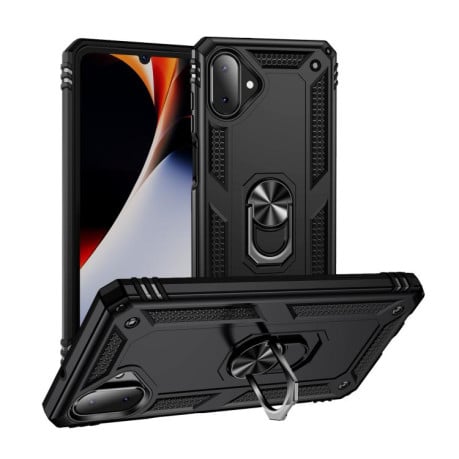 Чехол HMC с поворотным 360 держателем на Samsung Galaxy A07 4G - черный