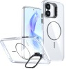Прозрачный чехол Bright Color Clear с MagSafe и рамкой камеры на OPPO A6x 4G / 5G / 5G India — чёрный