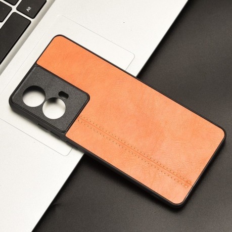Ударозахисний чохол Sewing Cow Pattern для Motorola G85 5G/S50 Neo 5G - помаранчевий