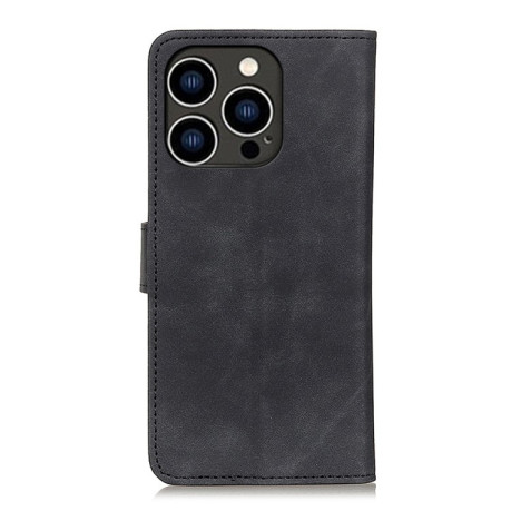 Чохол-книжка KHAZNEH Cowhide Texture на iPhone 16 Pro Max - чорний
