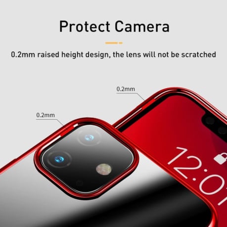 Силіконовий чохол Baseus Shining case на iPhone 11-червоний
