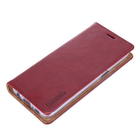 Кожаный чехол-книжка MERCURY GOOSPERY BLUE MOON на Samsung Galaxy S8+ Plus /G950- винно-красный