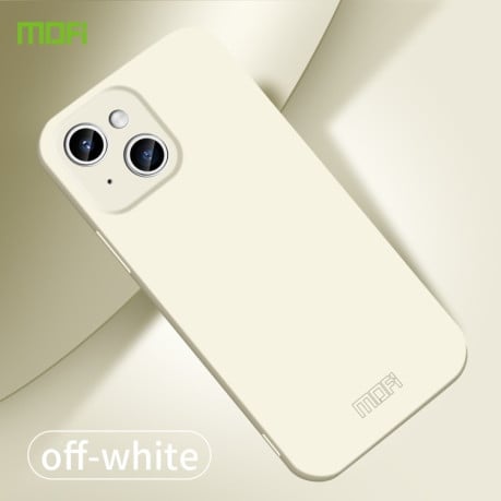 Ультратонкий чохол MOFI Qin Series Skin Feel All-inclusive Silicone Series для iPhone 15 - бежевий