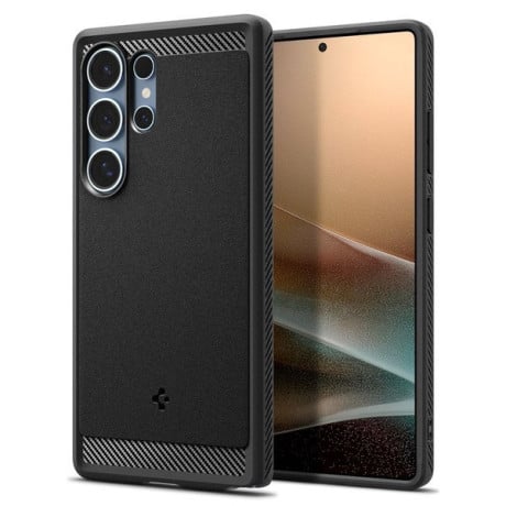 Оригінальний чохол Spigen Rugged Armor Mag MagSafe для Samsung Galaxy S25 Ultra - Matte Black
