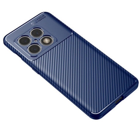 Ударозахисний чохол HMC Carbon Fiber Texture для OnePlus 10 Pro 5G - синій