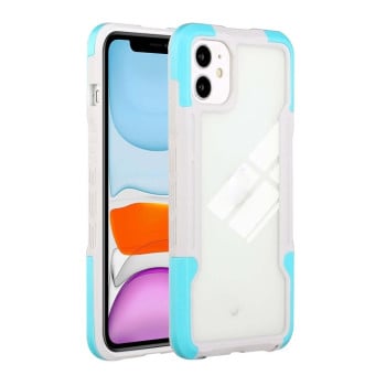 Противоударный чехол 3 in 1 Protective для iPhone 11 - голубой