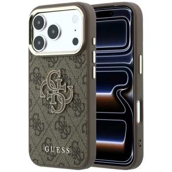 Оригінальний чохол Guess 4G &amp; Big Resin Logo на iPhone 17 Pro Max / 18 Pro Max - Brown