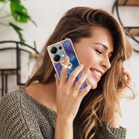 Противоударный чехол Electroplating IMD для Xiaomi Redmi Note 13 Pro 4G/Redmi Note Redmi Note 14S/ 13 Pro 4G / POCO M6 Pro 4G - Purple