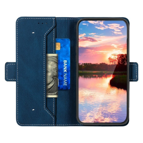 Чехол-книжка Stitching Side-Magnetic RFID для Samsung Galaxy A25 5G / A24 4G - синий