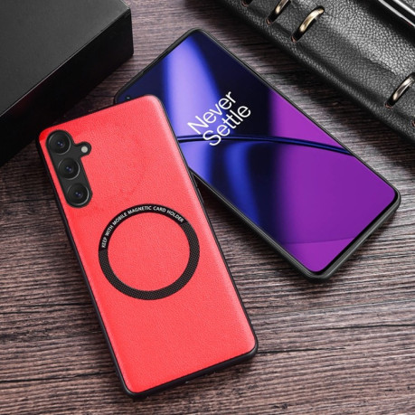 Чехол противоударный MagSafe Magnetic для Samsung Galaxy S23 FE 5G - красный