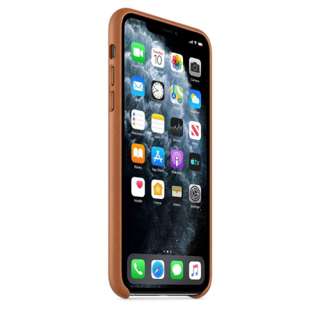 Кожаный Чехол Leather Case Saddle Brown для iPhone 11 Pro