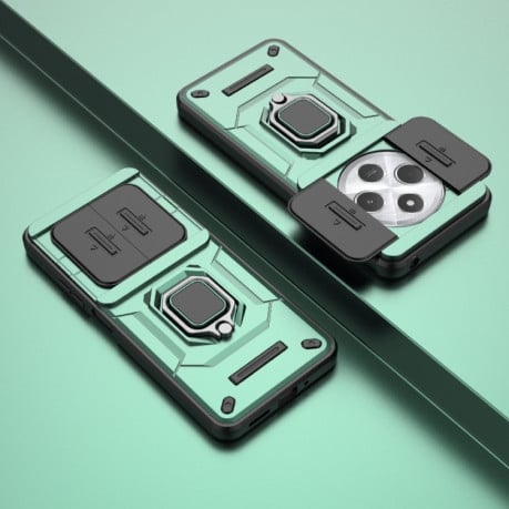 Протиударний чохол Sliding Camshield для Xiaomi Redmi 14C 4G/Poco C75/Redmi A4 5G - зелений