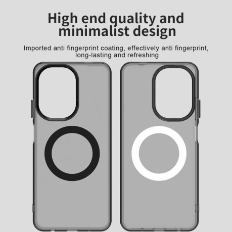 Противоударный чехол MagSafe Holder PC Hybrid для Xiaomi Redmi A5 4G 171.7mm / Xiaomi Poco C71 - черный