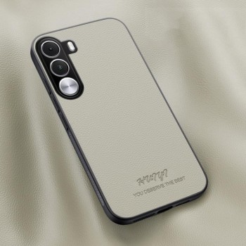 Чехол HUIYI Leather Magnetic на Realme C100i 4G — белый