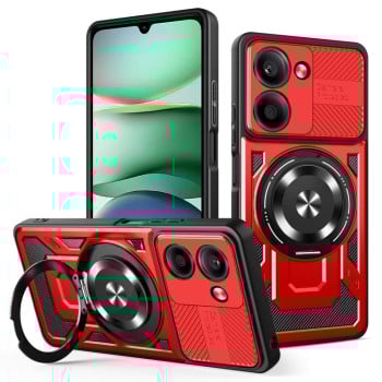 Ударозащитный чехол Armor Rotating Holder MagSafe на Xiaomi Redmi A5 4G 171.7mm - красный