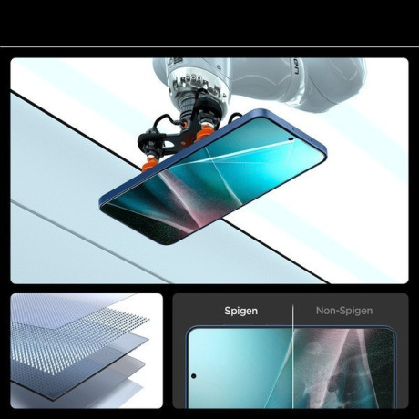 Оригинальна захисна плівка Spigen ELITE SHIELD EZ FIT Hybrid Glass для Samsung Galaxy S25+ - Transparent