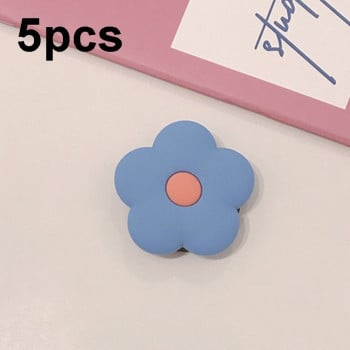 Силіконовий кронштейн - кільце із пряжкою для телефону Silicone Mobile Phone Airbag Bracket - синій