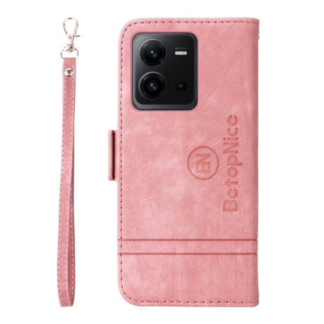 Чохол-книжка BETOPNICE Dual-side Buckle Leather для Vivo V25 / V25e 4G Global - рожевий