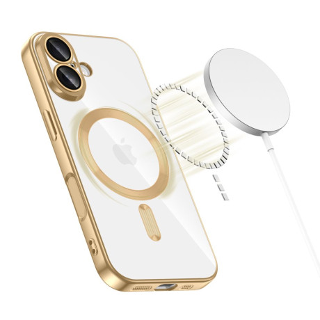 Чохол Tech-Protect MagFlex MagSafe на iPhone 17 - Transparent Gold